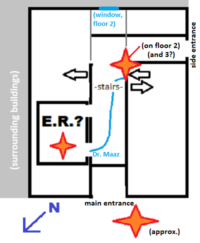 Al-Quds hospital blasts mapped.png