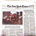 New York Times front page 21 October 2018.jpg