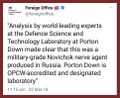Foreign Office tweet on Russian Novichok.jpg