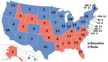1996 US presidential election results (New Union).svg