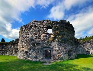 Kajaani Castle ruins - tower remains