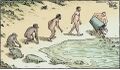 Darwinian evolution turning into US Republican politician evolution.jpg