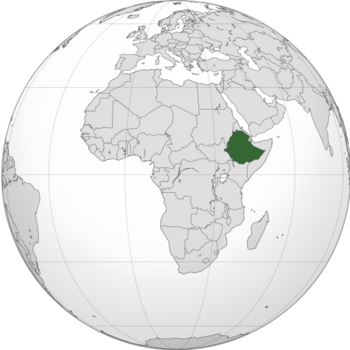 Location of Federal Democratic Republic of Ethiopia