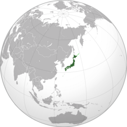 Location of Japan