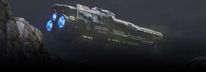 UNSC Frigate operating in low altitude