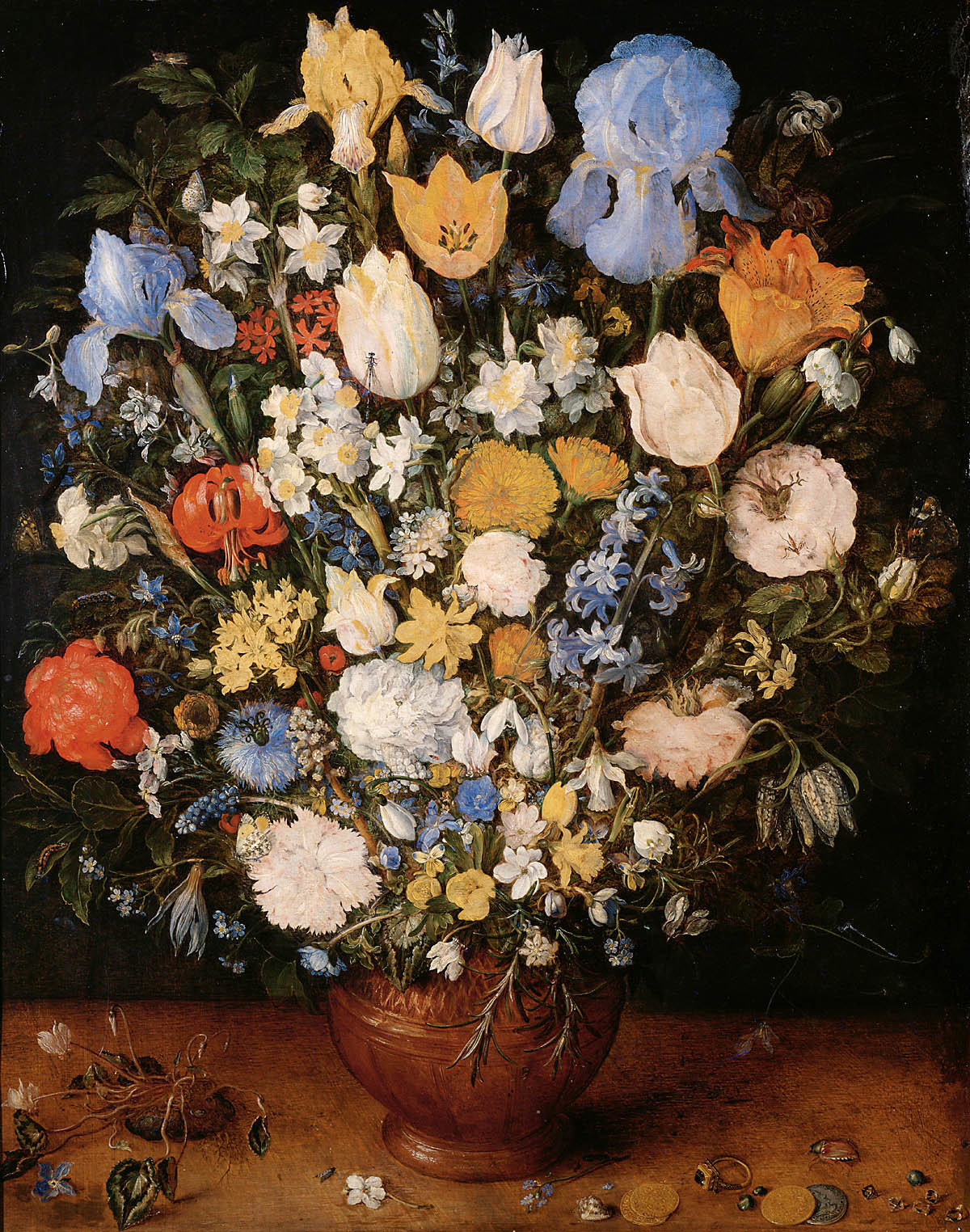 Jan Bruegel (I) - Bouquet of Flowers in a Ceramic Vase.jpg