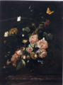 Otto Marseus van Schrieck-Roses, Carnations, Lily-of-the-Valley and other Flowers.PNG