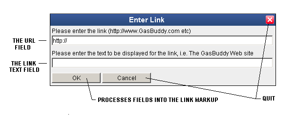 The Insert Link form in all its glory.