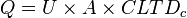 Q = U \times A \times CLTD_c