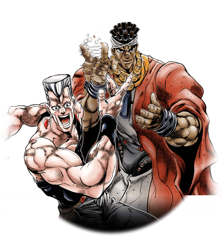 Unit Polnareff and Avdol (Silver Chariot and Magician's Red).png