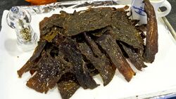Beef Jerky on a plate