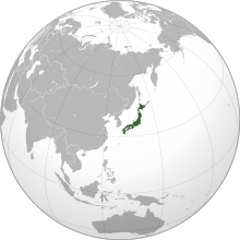 Locator map for Japan
