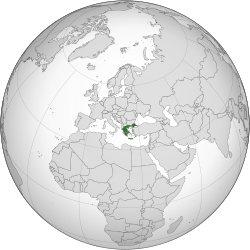 Location of  Greece  (dark green) [Legend]
