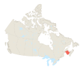 Map of New Brunswick in Canada.svg
