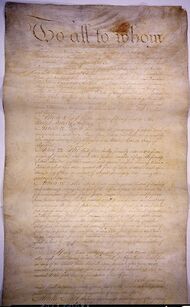 Page I of the Articles of Confederation