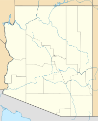 Location map Arizona is located in Arizona