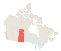 Map of Saskatchewan in Canada.svg
