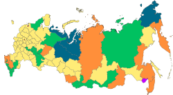 Map of the Federal Entities of Russia