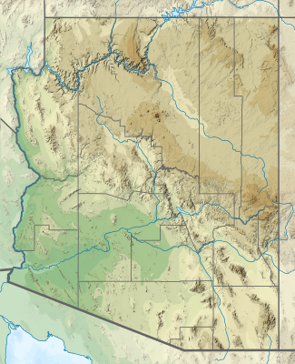 Location map Arizona