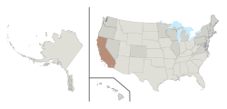 Location of  California Territory  (    ) in the United States  (     &     )  –  [Legend]