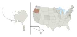 Location of  Oregon Territory  (    ) in the United States  (     &     )  –  [Legend]