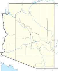 Map indicating location of Arizona