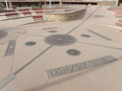 Four Corners, NM, reconstructed monument in 1710.jpg