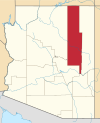 Map of Arizona highlighting Navajo County.svg