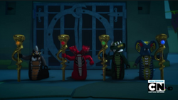 Watch The Snake King- NinjaGo- Masters of Spinjitzu Season -1 Episode 6 - Free Full TV Shows Online - XFINITY TV four tribe generals.png