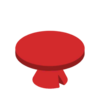Ordinary table (Red)