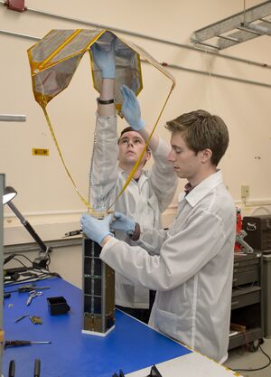 Jon and Tanner assemble an Exo-Brake at NASA Ames