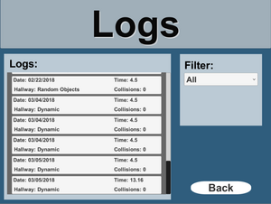 Logs Menu