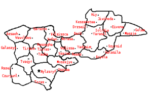 Location of the Kryfona Kingdom