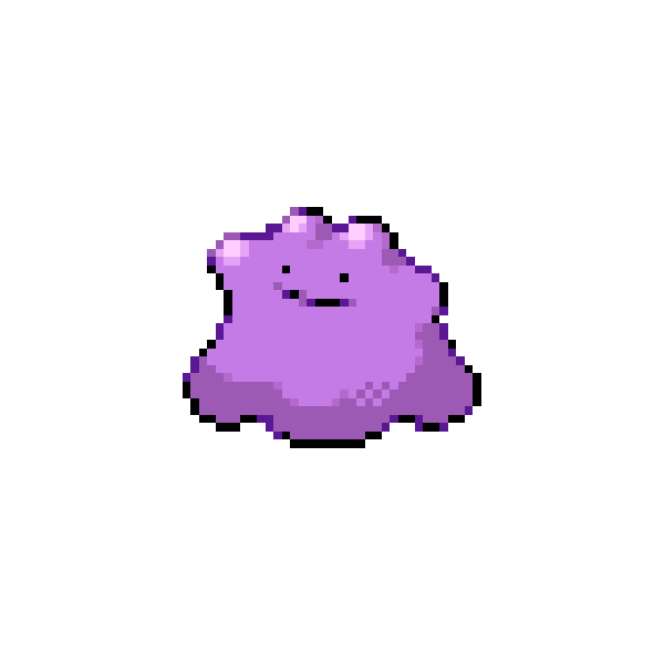 amorphous blob with small eyes and mouth