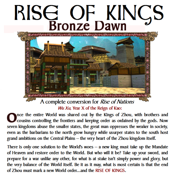 The banner image for Bronze Dawn