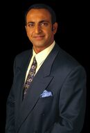 CNN news anchorman Riz Khan.
