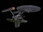 The Enterprise and the Antares rendezvous