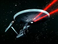 The ship's first phaser shot of the series