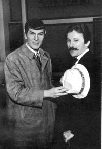 Leonard Nimoy and William Ware Theiss (Second photo inset)
