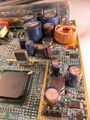 Texas Instruments AR7Wi board top angled above right pfacing caps.JPG