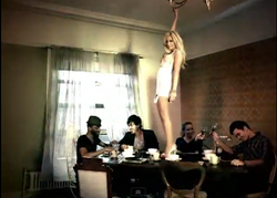 Candi in a scene from the video