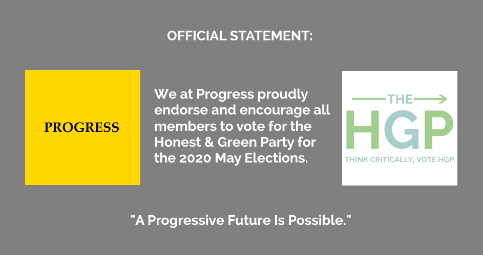 Official Endorsement by Progress 11/05/20