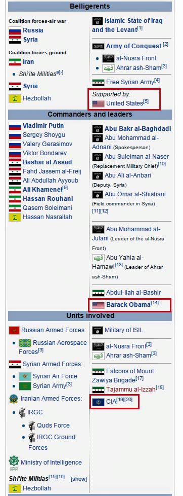 Wikipedia list the leaders of the two warring sides