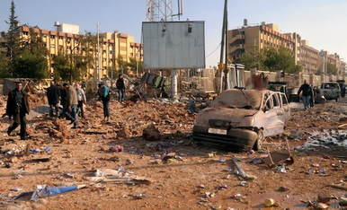 Aleppo Univ damage roundabout 10.png