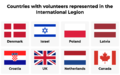 Countries with volunteers represented in the International Legion.png