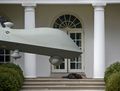 Desperately missing Obama a drone places fresh kill on steps of White House in attempt to lure its master back.jpg
