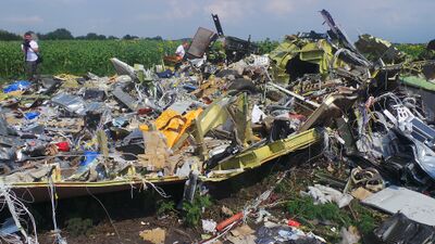 MH17 front landing gear.jpg
