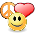Peace love and happyness.svg