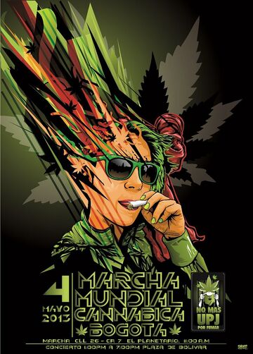 2013 Global Marijuana March and 420 event map - Cannabis