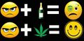 Happy cannabis. Alcohol black eye.jpg
